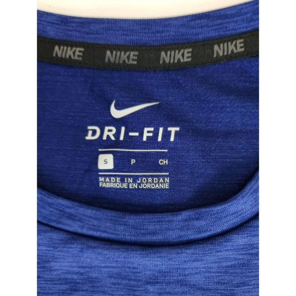 Nike Men's Athletic Dri-Fit Utility Static Short Sleeve Training Tee Blue Small - Picture 5 of 9